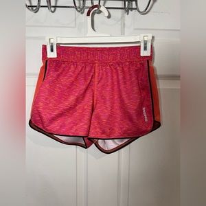 Reebok pink running shorts